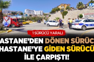 Hastaneden Dönen Sürücü İle Hastaneye Giden Sürücü Çarpıştı!