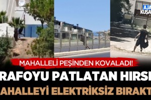 Trafoyu Patlatan Hırsız Mahalleyi Elektriksiz Bırakıp Kaçtı!
