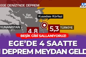 Ege'de 4 Saatte 51 Deprem!