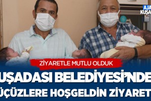 Kuşadası Belediyesi'nden Üçüzlere Hoşgeldin Ziyareti