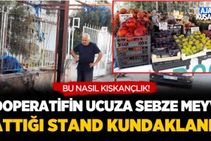 Kuşadası'nda Kooperatifin Ucuza Sebze Meyve Sattığı Stant Kundaklandı!