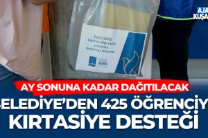 Belediye'den 425 Öğrenciye Kırtasiye Desteği