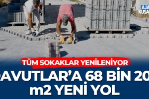 Davutlar'a 68 Bin 202 m2 Yeni Yol