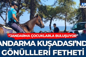 Jandarma Kuşadası'nda Gönülleri Fethetti