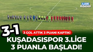 Kuşadasıspor Lige 3 Puanla Başladı