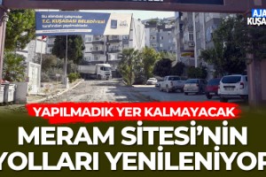 Meram Sitesi'nin Yolları Yenileniyor