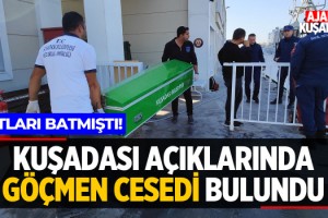 Kuşadası Açıklarında Göçmen Cesedi Bulundu