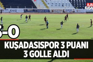 Kuşadasıspor 3 Puanı 3 Golle Aldı