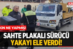 Sahte Plakalı Sürücü Yakayı Ele Verdi!