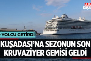 Kuşadası'na Yılın Son Kruvaziyer Gemisi Geldi