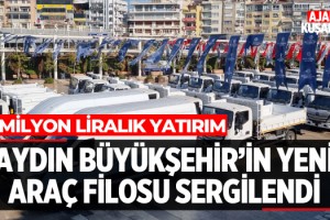 Aydın Büyükşehir'in Yeni Araç Filosu Sergilendi