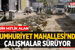 Cumhuriyet Mahallesi'nde Çalışmalar Sürüyor