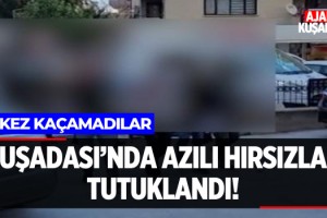 Kuşadası'nda Azılı Hırsızlar Tutuklandı!