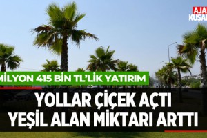 Yollar Çiçek Açtı Yeşil Alan Miktarı Arttı