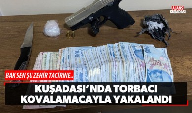 Kuşadası'nda torbacı kovalamacayla yakalandı