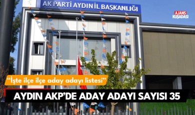 Aydın'da AK Parti’de aday adayı sayısı 35