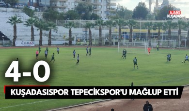Kuşadasıspor, Büyükçekmece Tepecikspor'u 4-0 mağlup etti