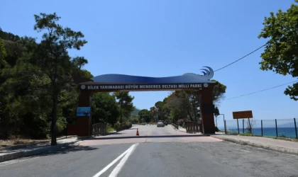 Kuşadası’nda Milli Park’ta yangına karşı tedbirler alındı