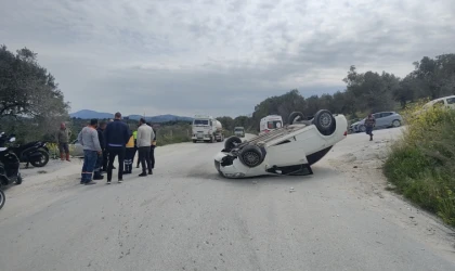 80 Yaşındaki Sürücü Takla Atan Araçtan Sağ Çıktı!